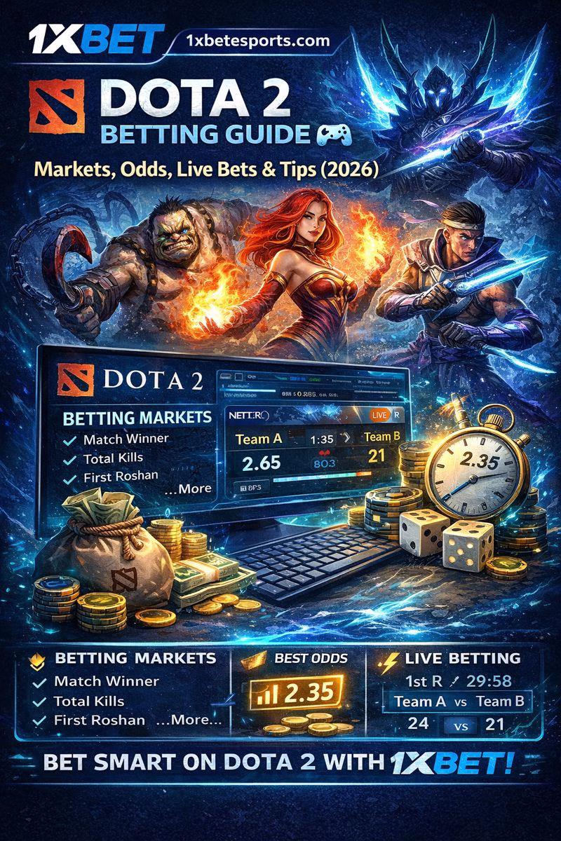Dota 2 Betting Guide — Markets, Odds, Live Bets & Smart Tips