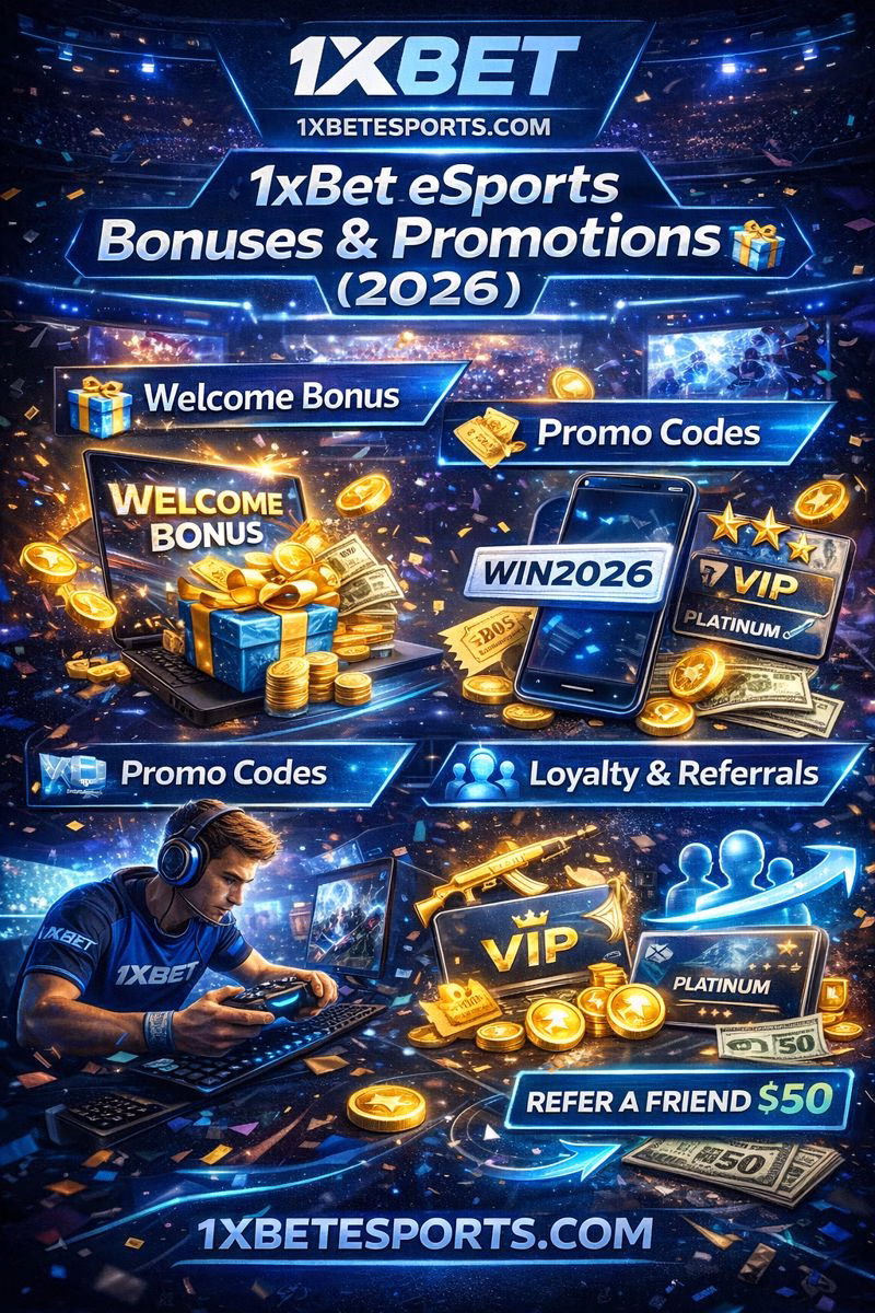 1xBet eSports Bonuses & Promotions (2026)