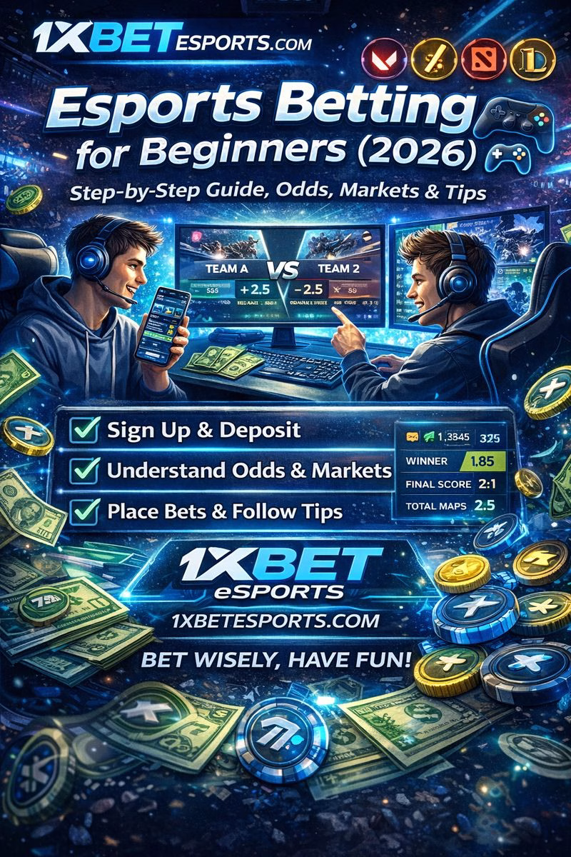 Esports Betting for Beginners (2026) The Complete Step-by-Step Starter Guide