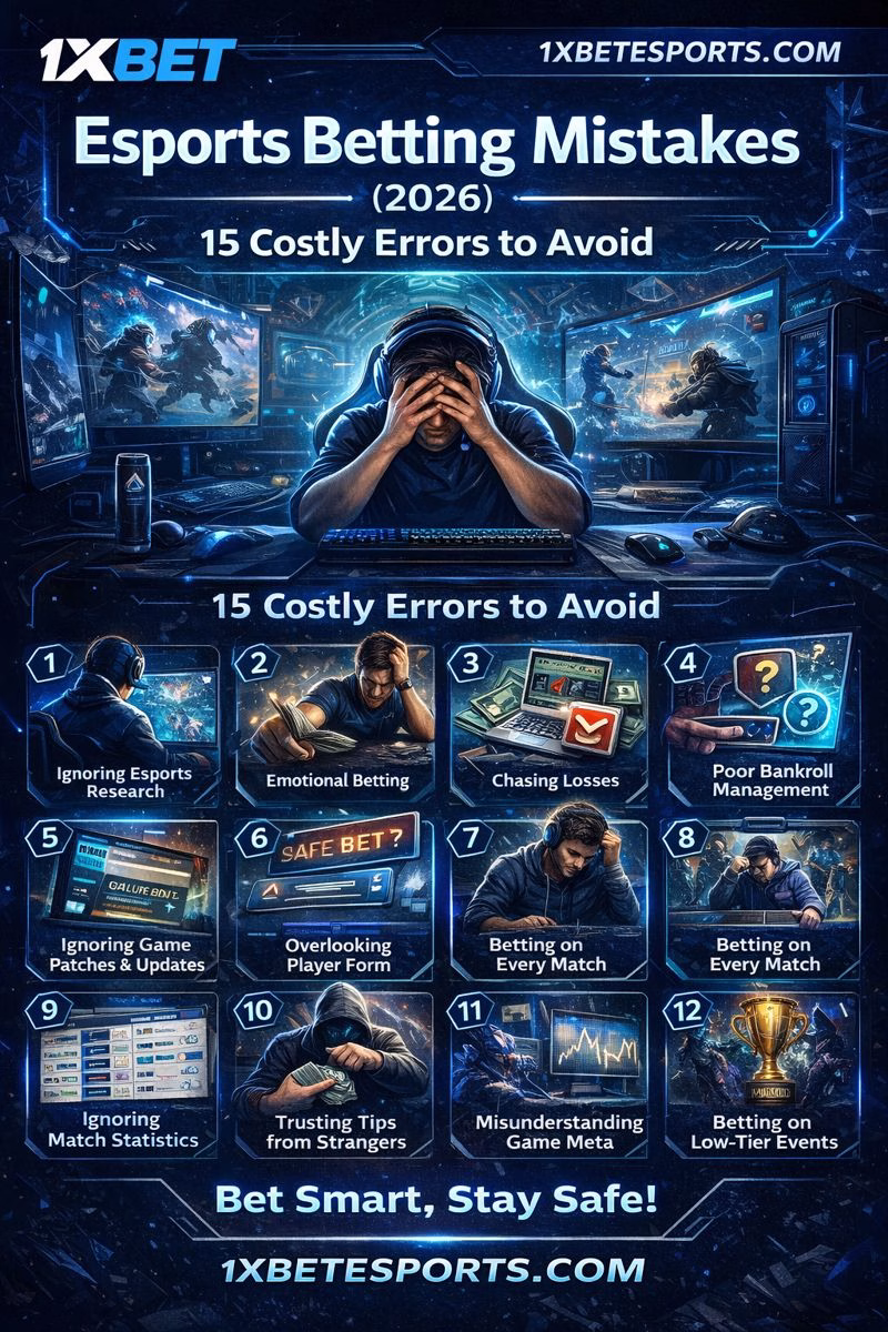 Esports Betting Mistakes (2026) 15 Costly Errors + How to Avoid Them
